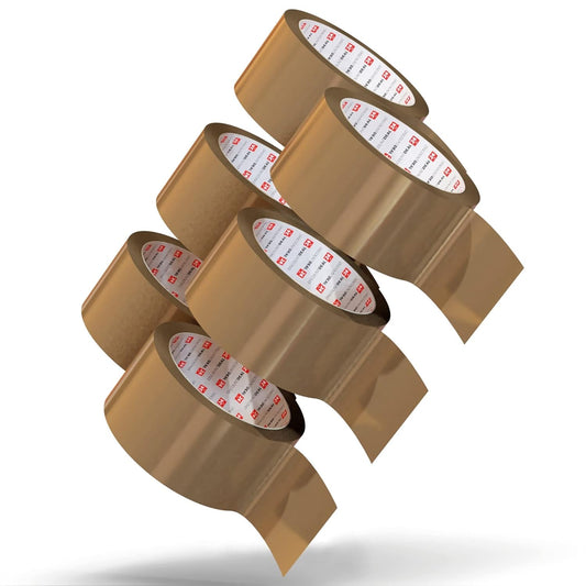 12er-Set Paketklebeband, 12 Rollen Braun