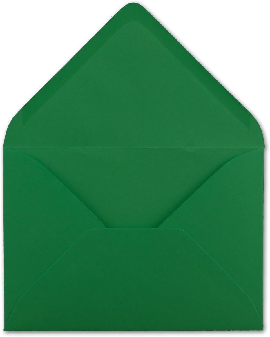 50 Stück C5 Briefumschläge, 50 Umschläge 53-Grün