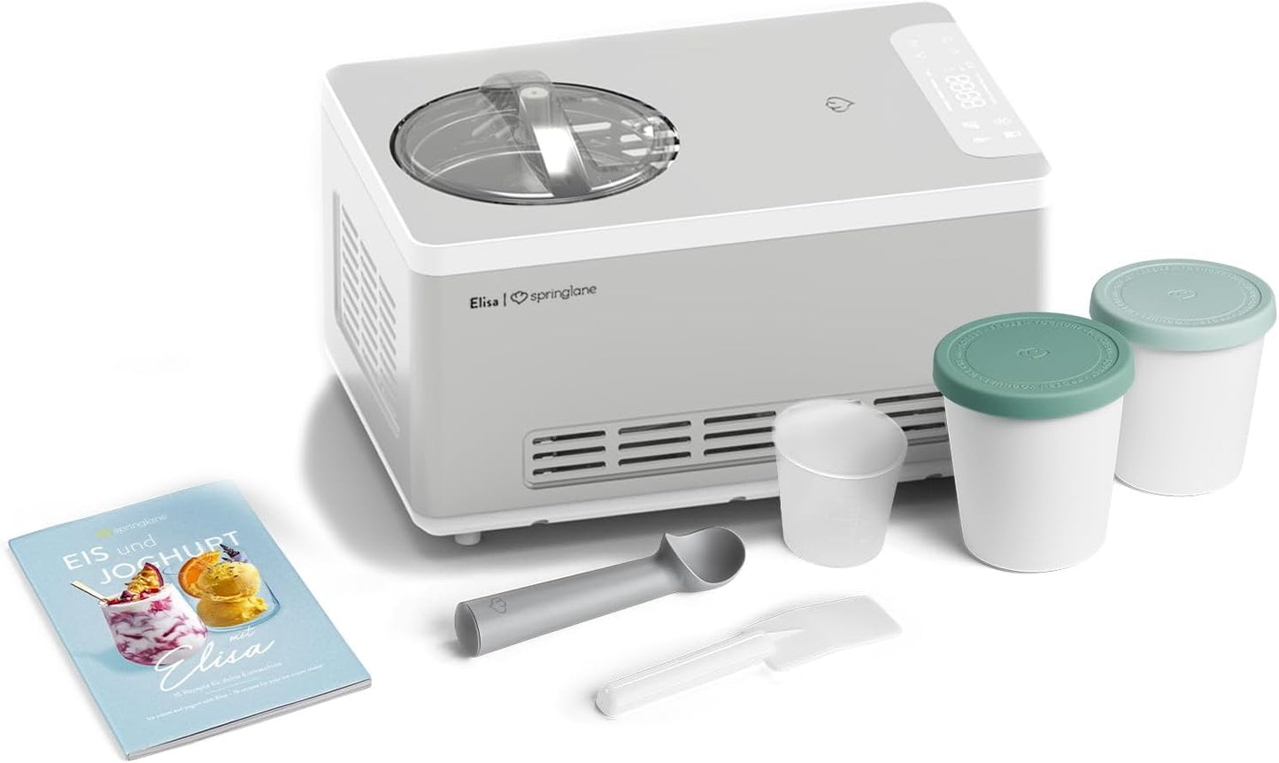 Eismaschine Elisa, Elisa + 2 Aufbewahrungsbehälter Mint