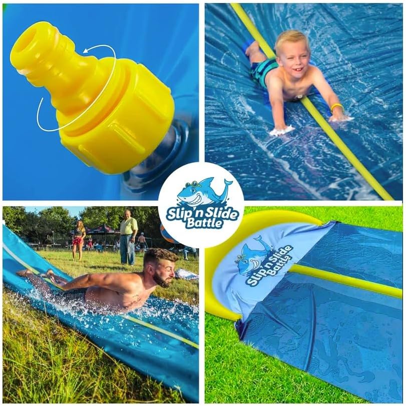 Zweibahn-Rutschmatte, 1 Slip'n Slide
