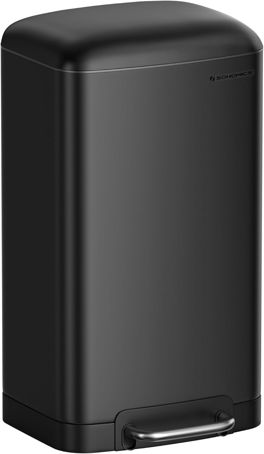 Mülleimer mit Pedal und Soft-Close Deckel, LTB01BK, Schwarz