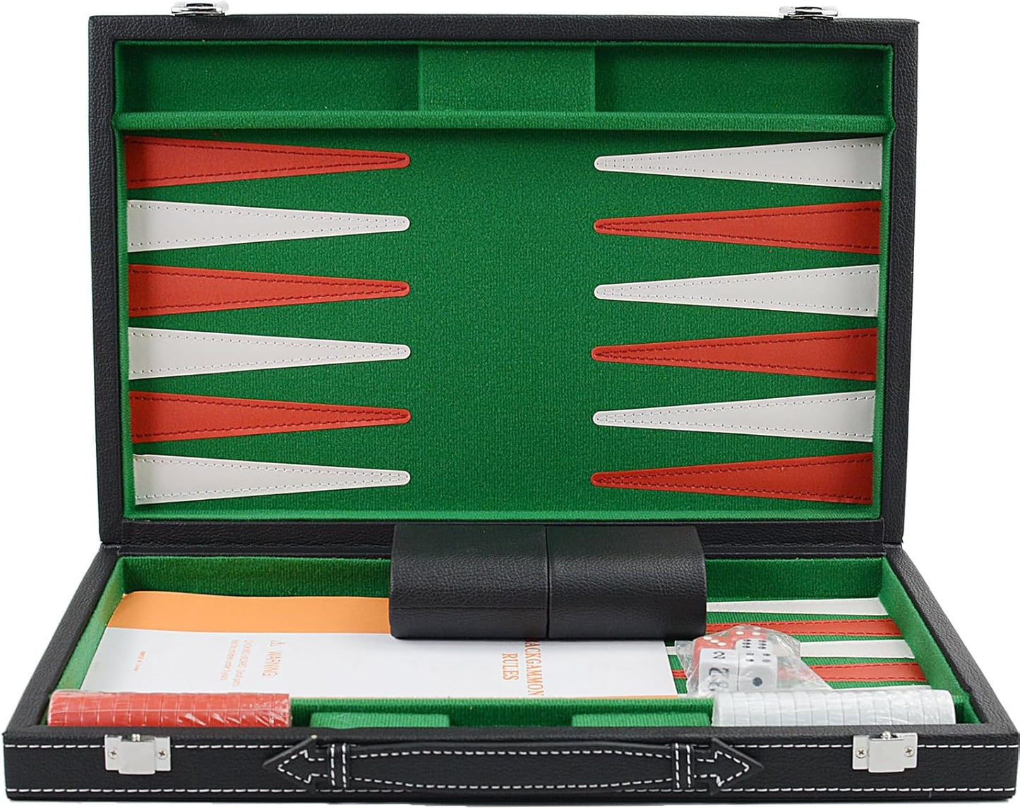 Backgammon Koffer, grün