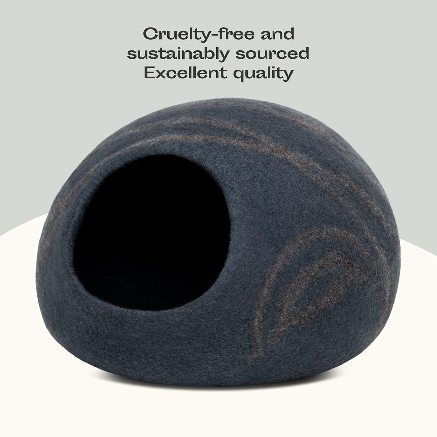 2-in-1 Katzenhöhle und Katzenbett, Slate Grey L