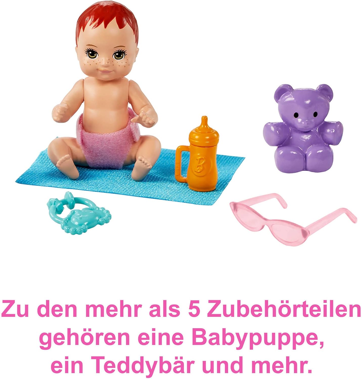Babysitter Spielset mit Puppen und Zubehör, Barbie Babysitter Spielset