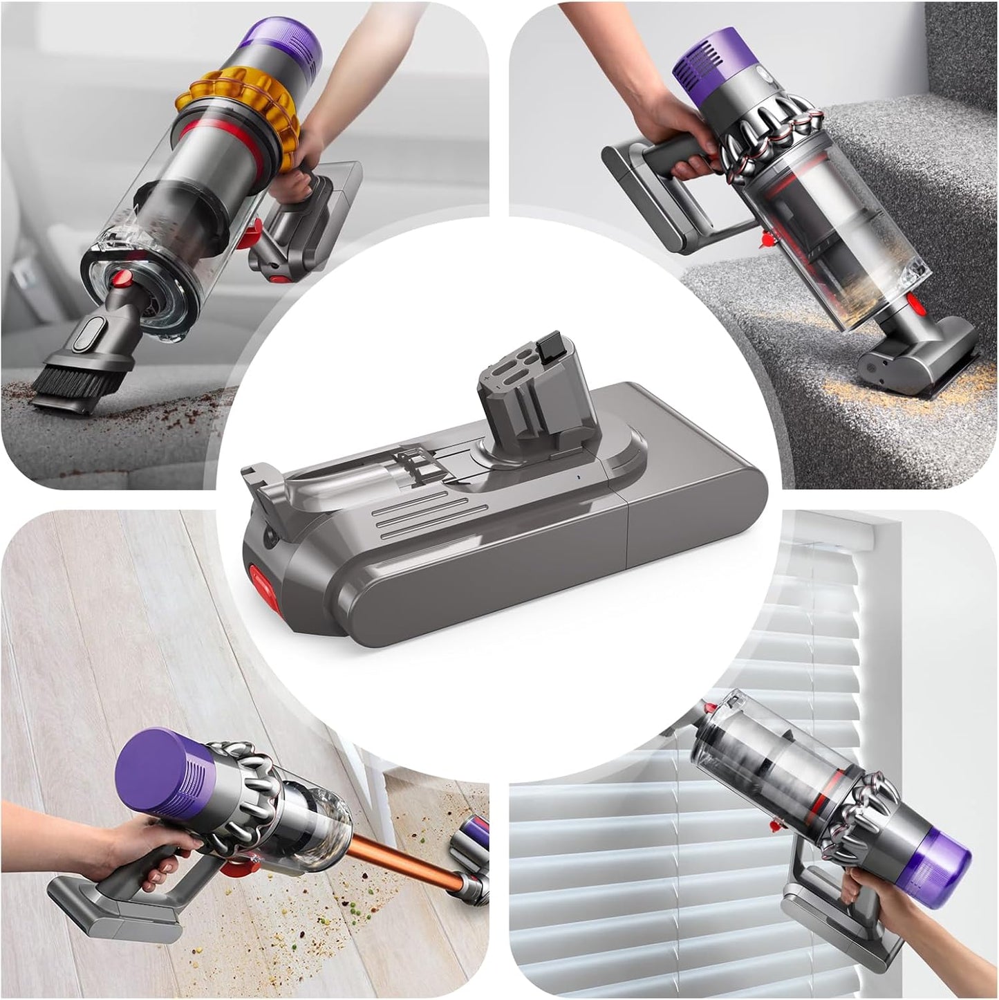 Ersatzakku für Dyson V11/V15 Staubsauger (25,2V 3900mAh)