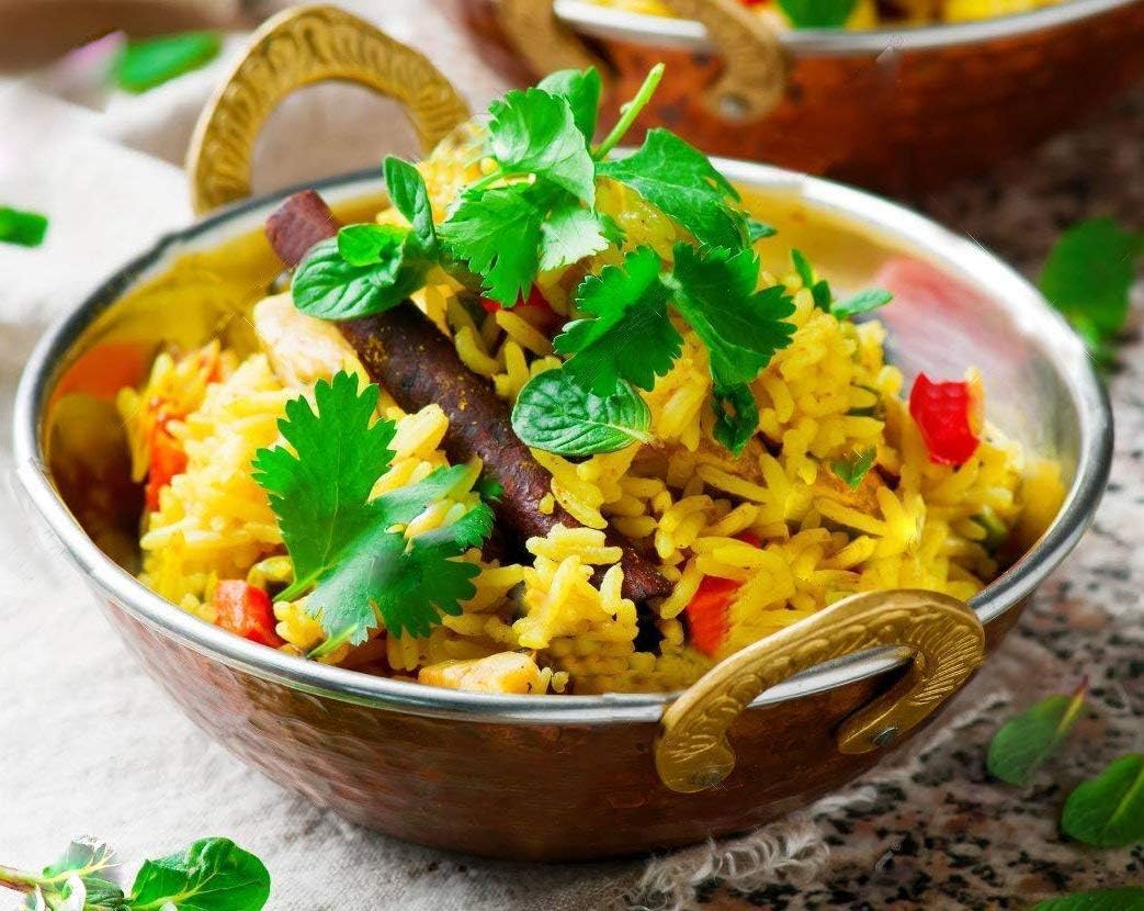 Doppelwandige Karahi-Servierschalen, 4 Stück, 0,35L