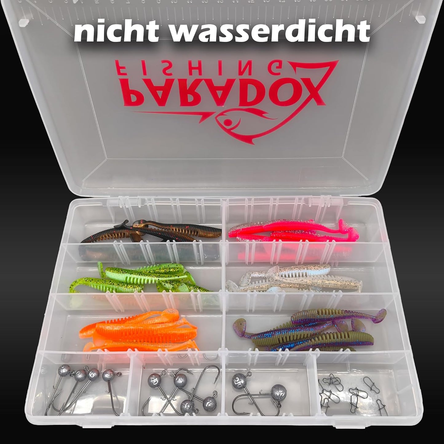 5er-Set Köderboxen-Set für Angeln, 5x normale Box
