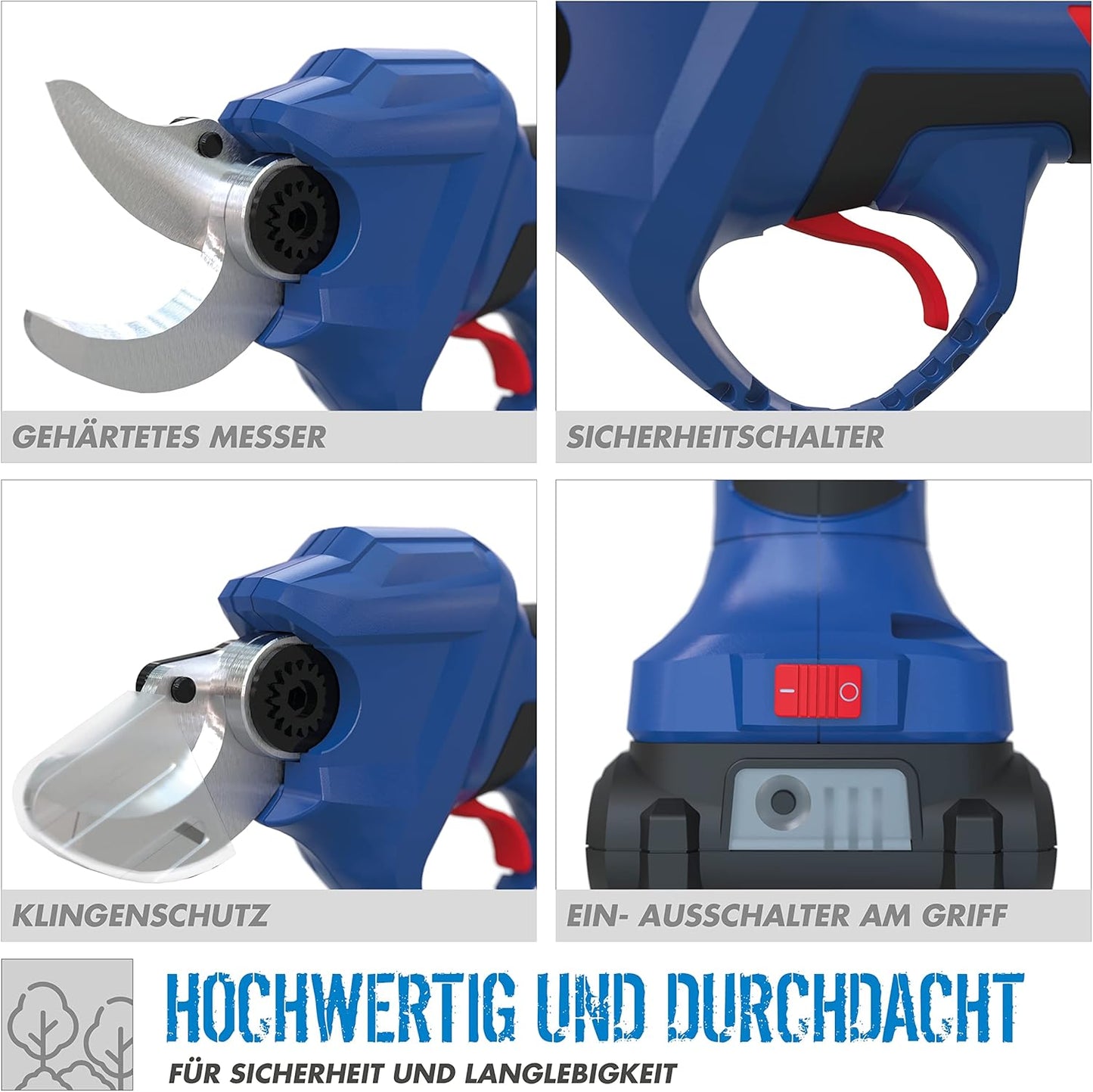 ASC 18-201-05 K Akku Astschere 18 V Brushless ( 58438 ) + 1x Akku 2,0 Ah + Ladegerät + Koffer, inkl. 2,0 Ah Akku & Ladegerät
