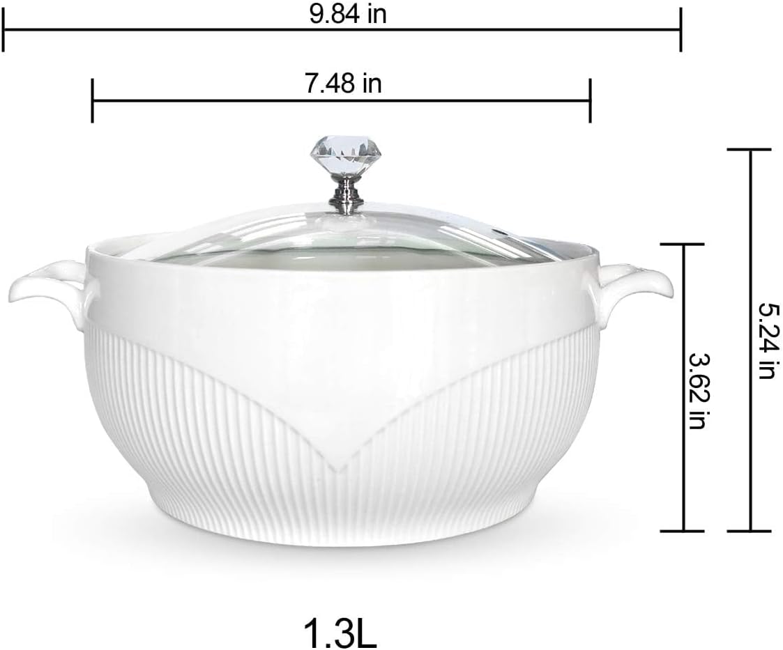 Suppenterrine mit Deckel, M(1.3L)