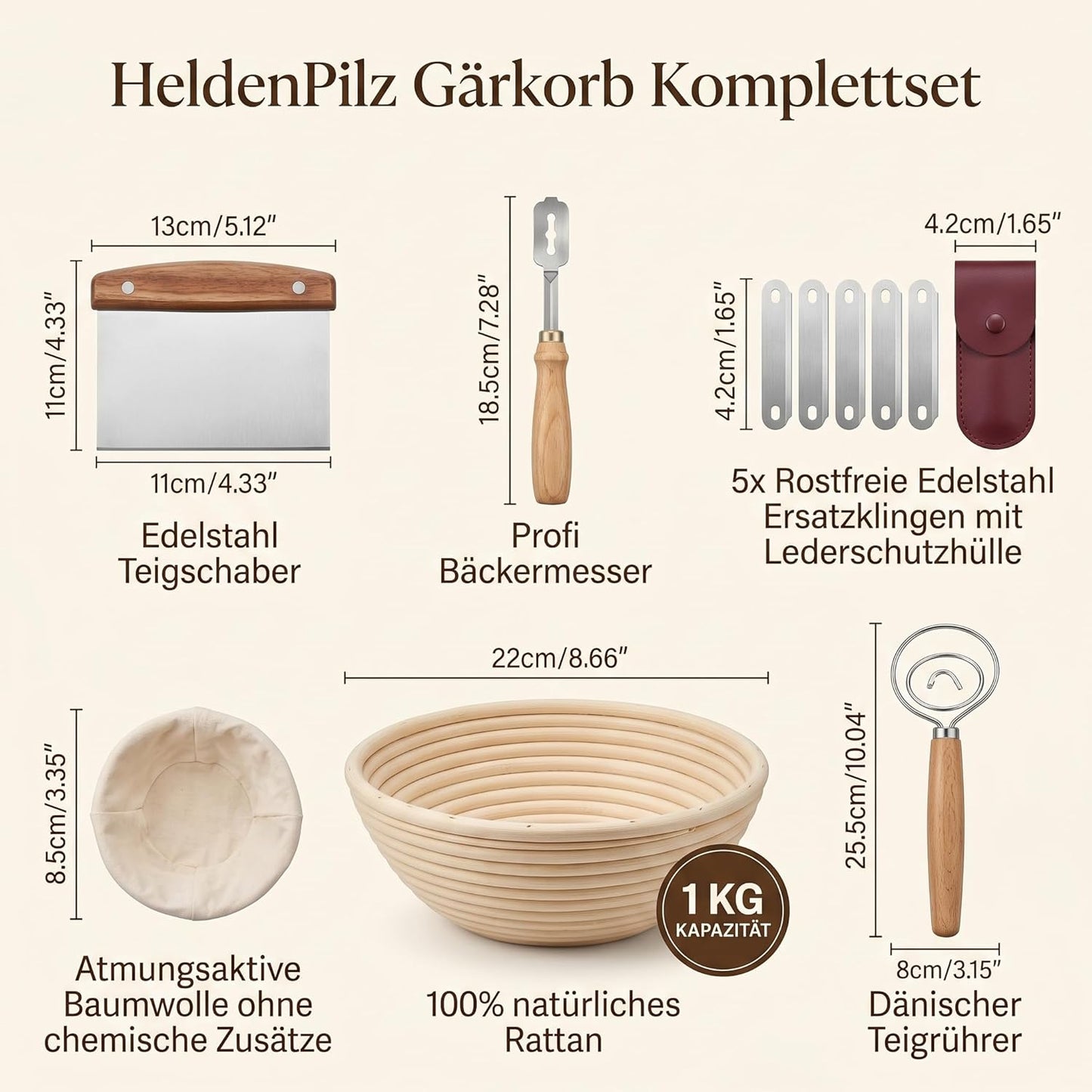 Brotbackset