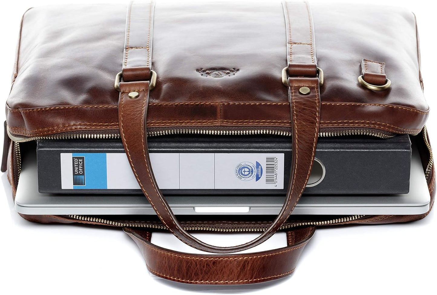 Laptoptasche, Braun-cognac