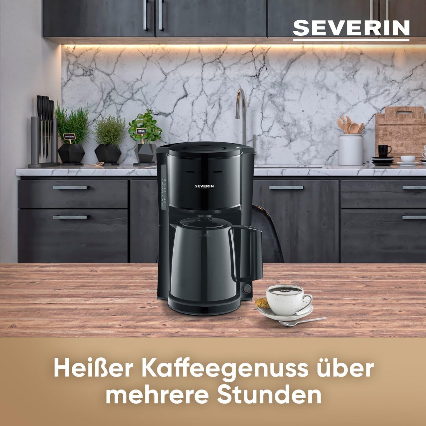 Filterkaffeemaschine KA 9306 mit Thermokanne, 1 Liter