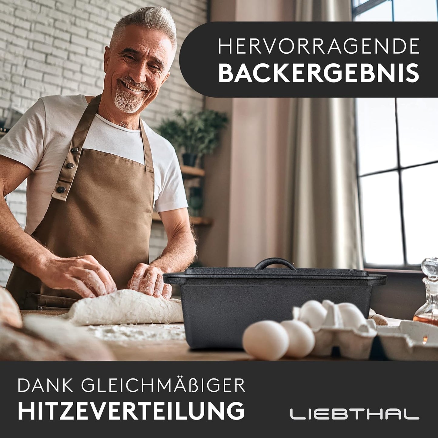 Brotbackform mit Deckel