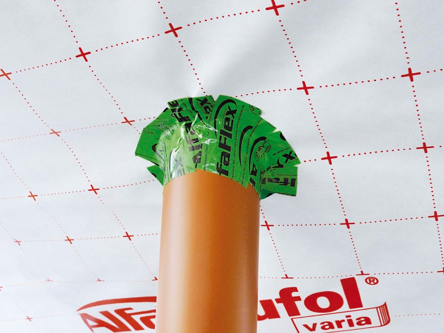 Dachausbau-Paket mit Klebeband und Folienkleber
