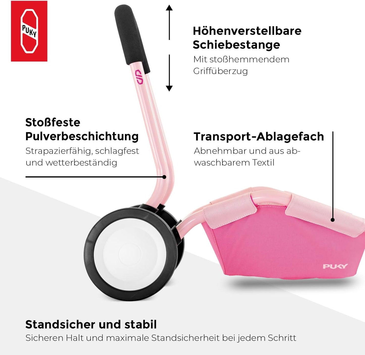 3-in-1 TRAILY, Rosa