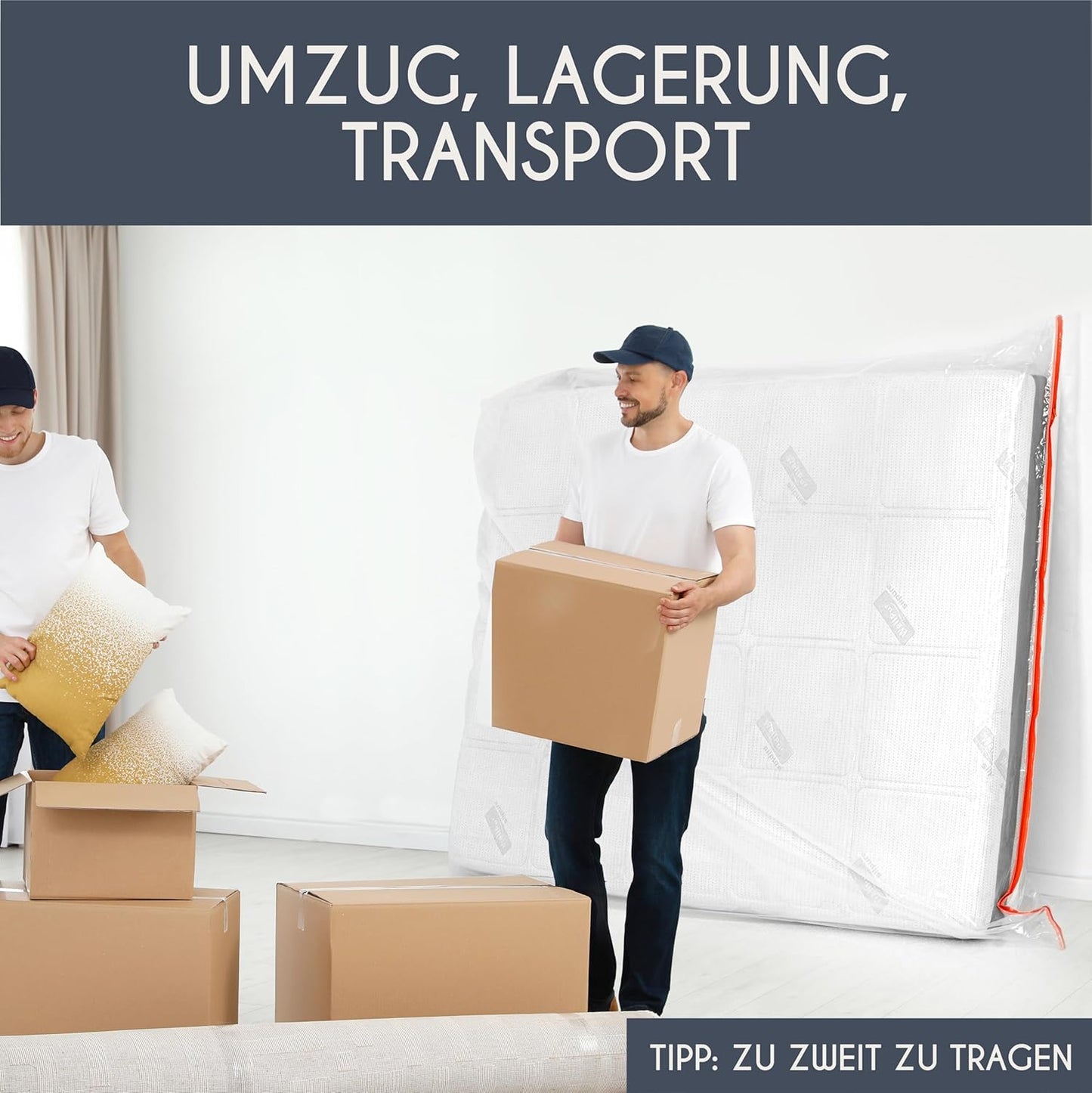 2er-Set Matratzenhüllen, 90 x 200 cm - 2er-Set