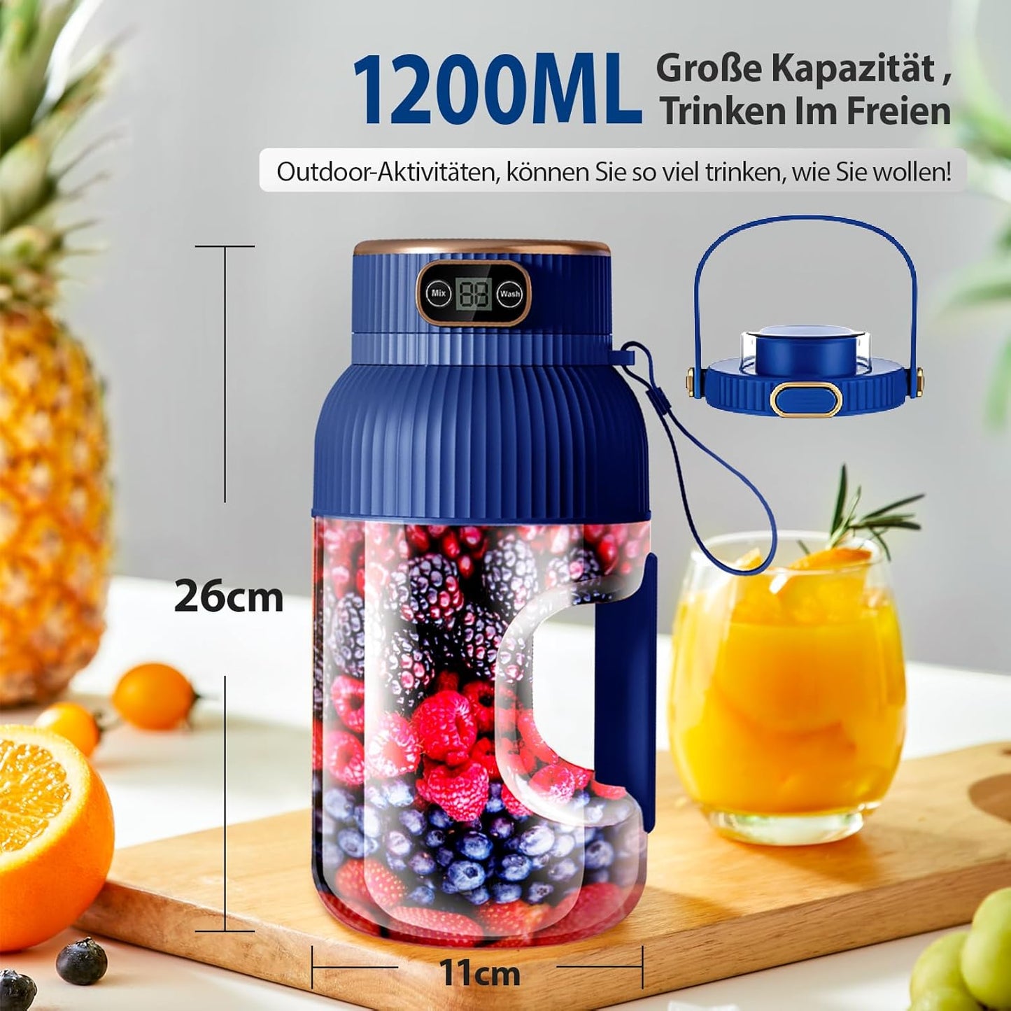 Fruchtsaftmaschine, Dark Blue