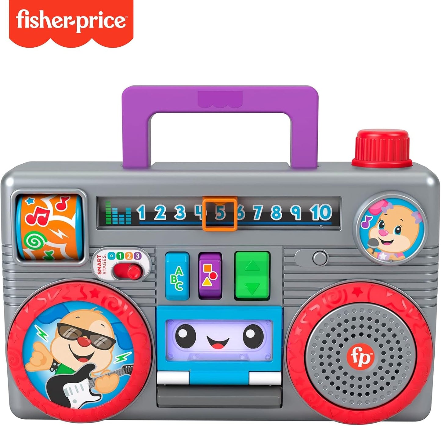 Retro-inspiriertes Lernspielzeug Boombox GYC18, Englisch