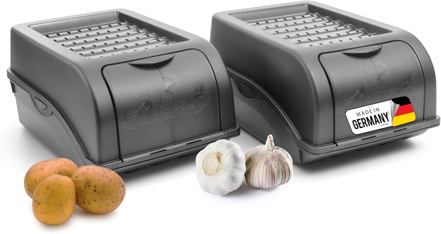 2er-Set stapelbare Zwiebelbox, 3,5 Liter