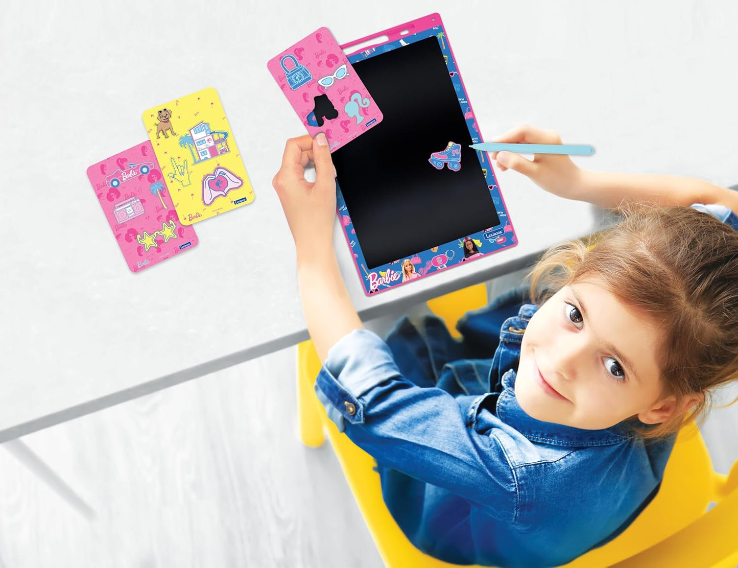Barbie-Zaubertafel mit Schablonen und Stift, Barbie