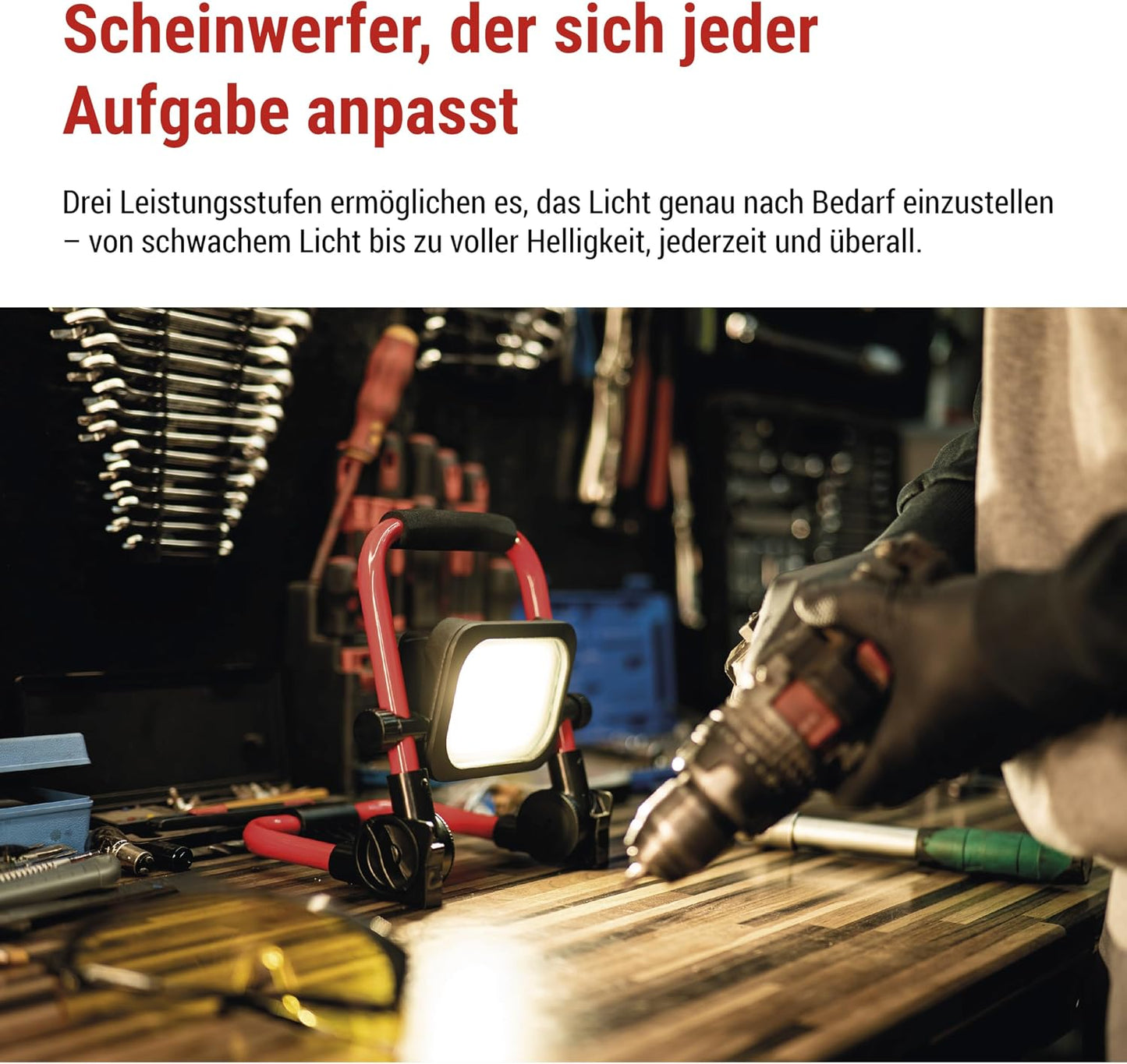 LED-Akku-Strahler, 20 W / 1650 lm