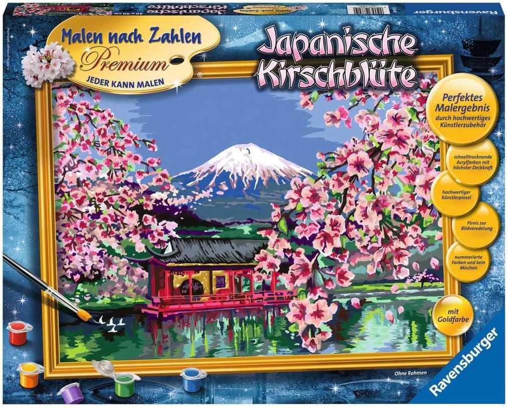 Malen nach Zahlen: Japanische Kirschblüte, Alte Version