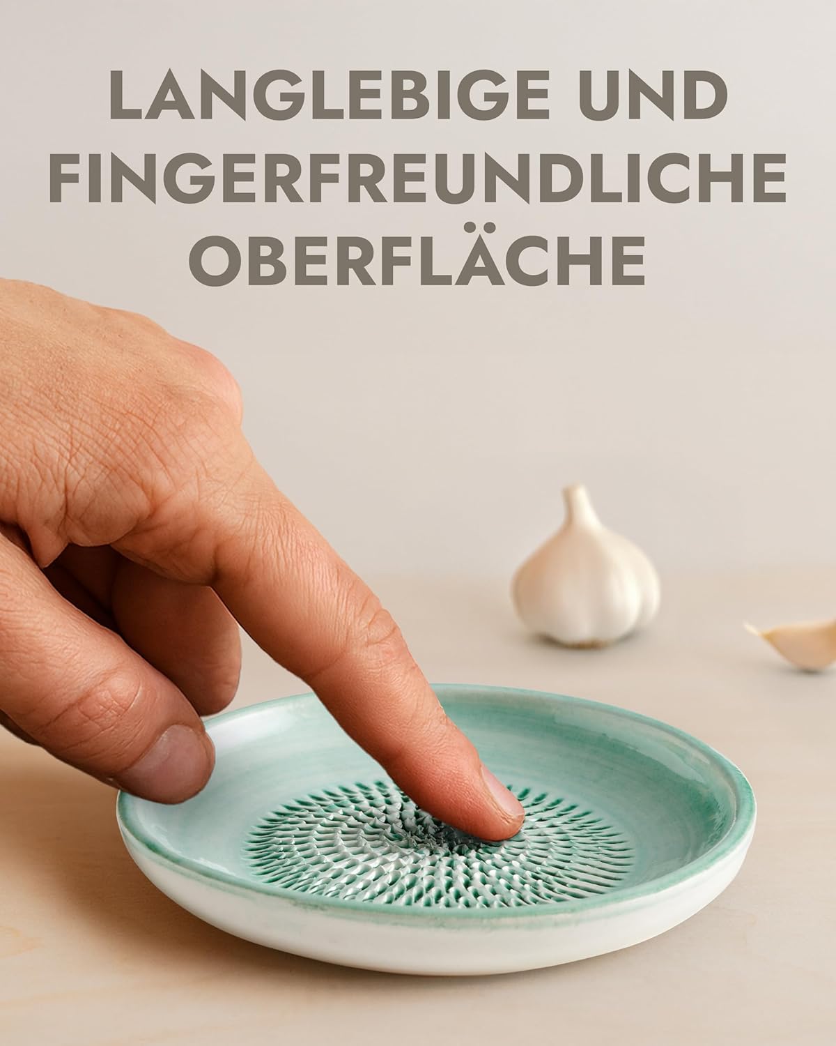 Keramikreibe und Dipschalen-Set, Mint