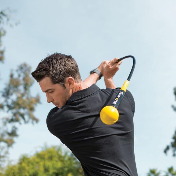 Golf-Schwungtrainer Gold Flex, 121,9 cm schwarz-gelb