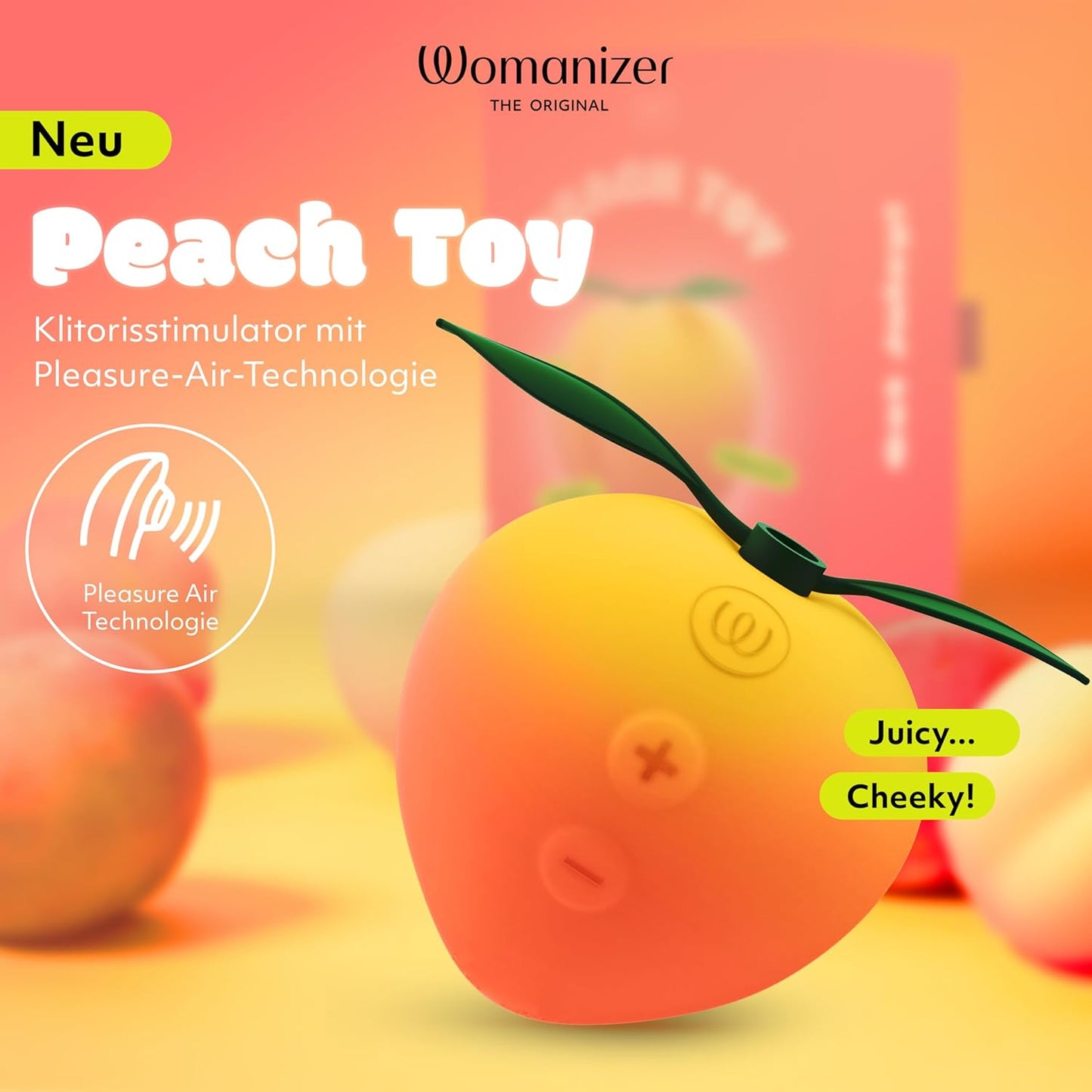 Peach Druckwellenvibrator für Frauen und Paare