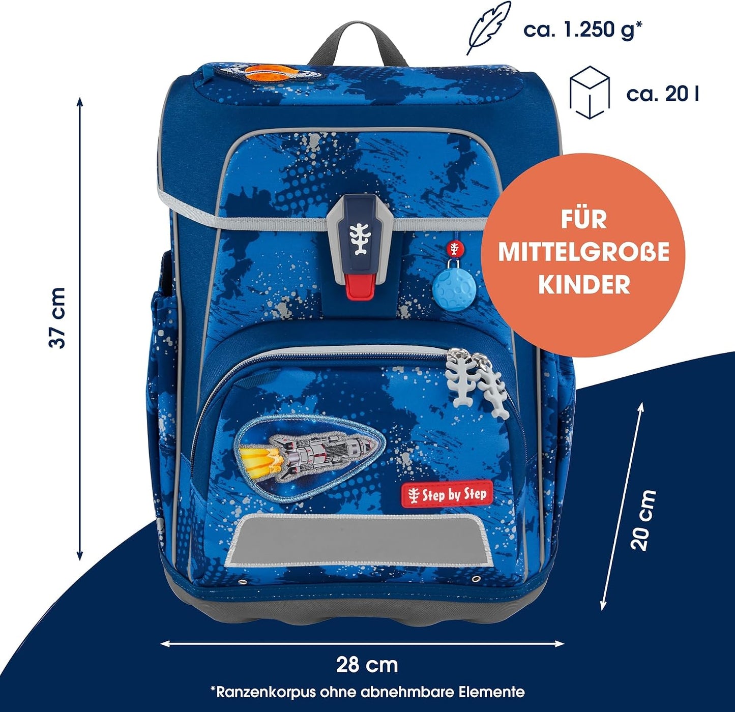 Schulranzen-Set Rocket Novo, Rocket Novo - Blau