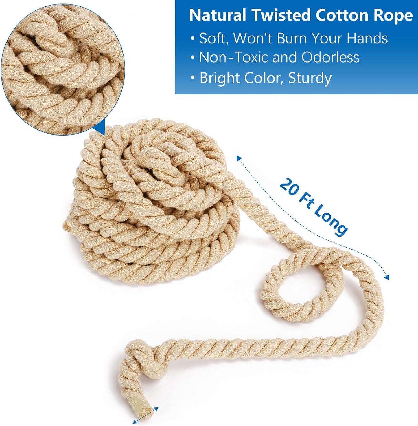 Tauziehen Seilspiel, 6m Khaki
