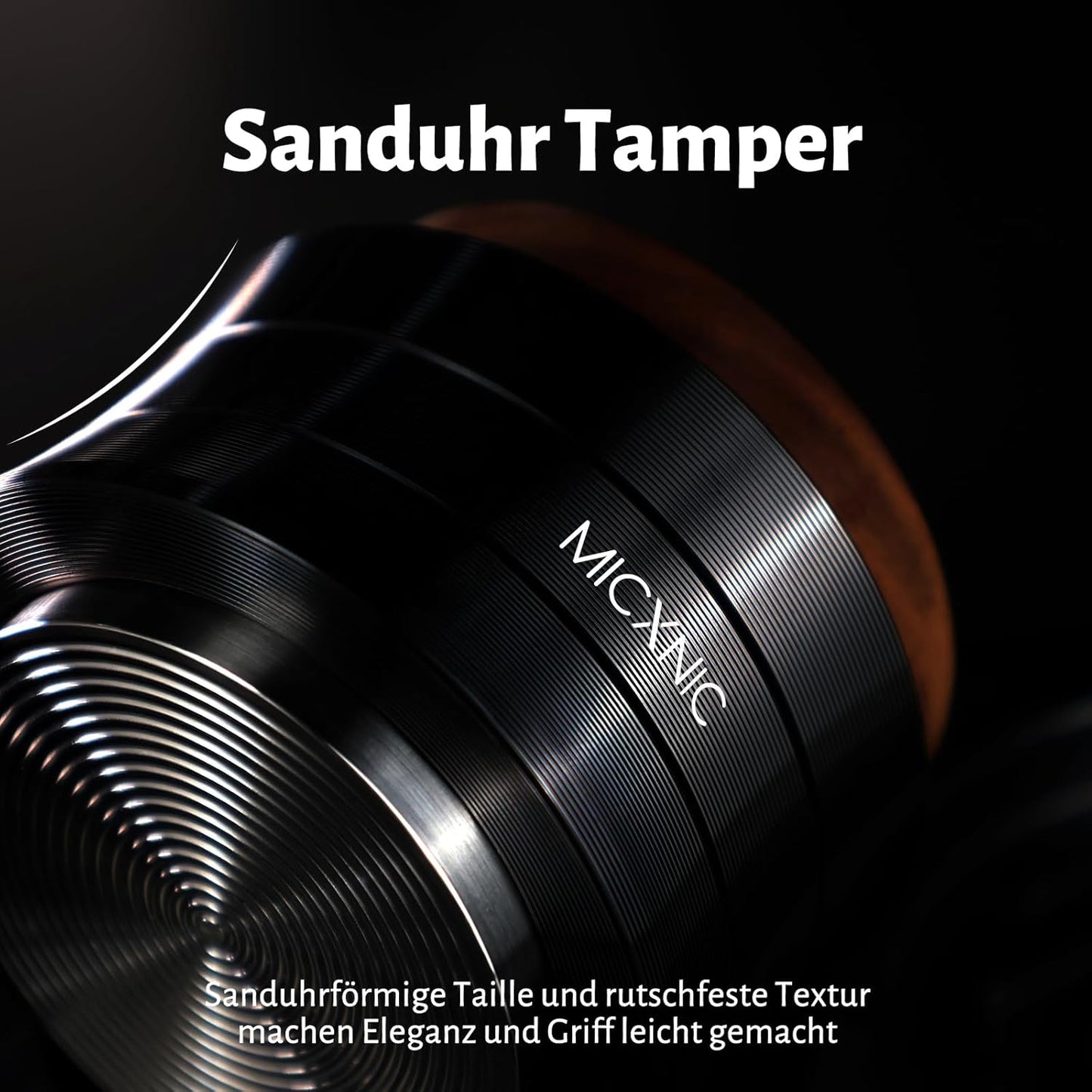 Palm Tamper federbelastet, selbstnivellierend, 51mm