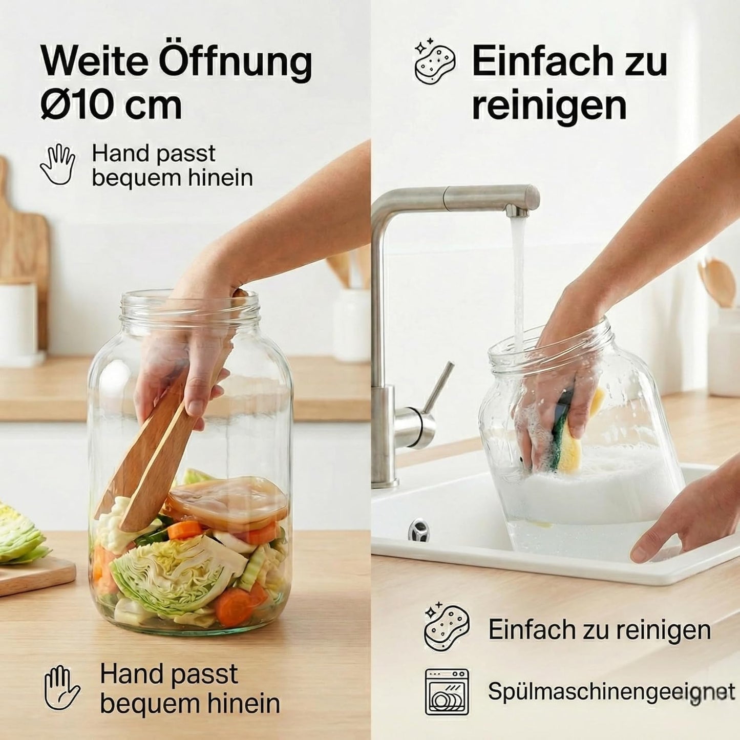 2er-Pack Fermentiergläser, FBA005