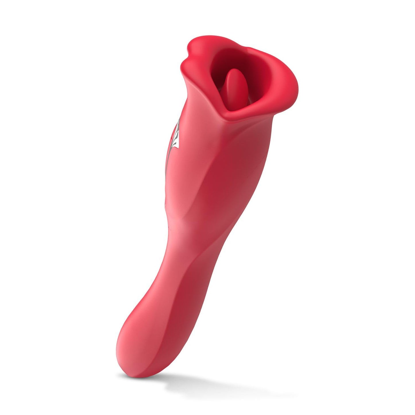 Vibrator mit Klitorisstimulator, Rot