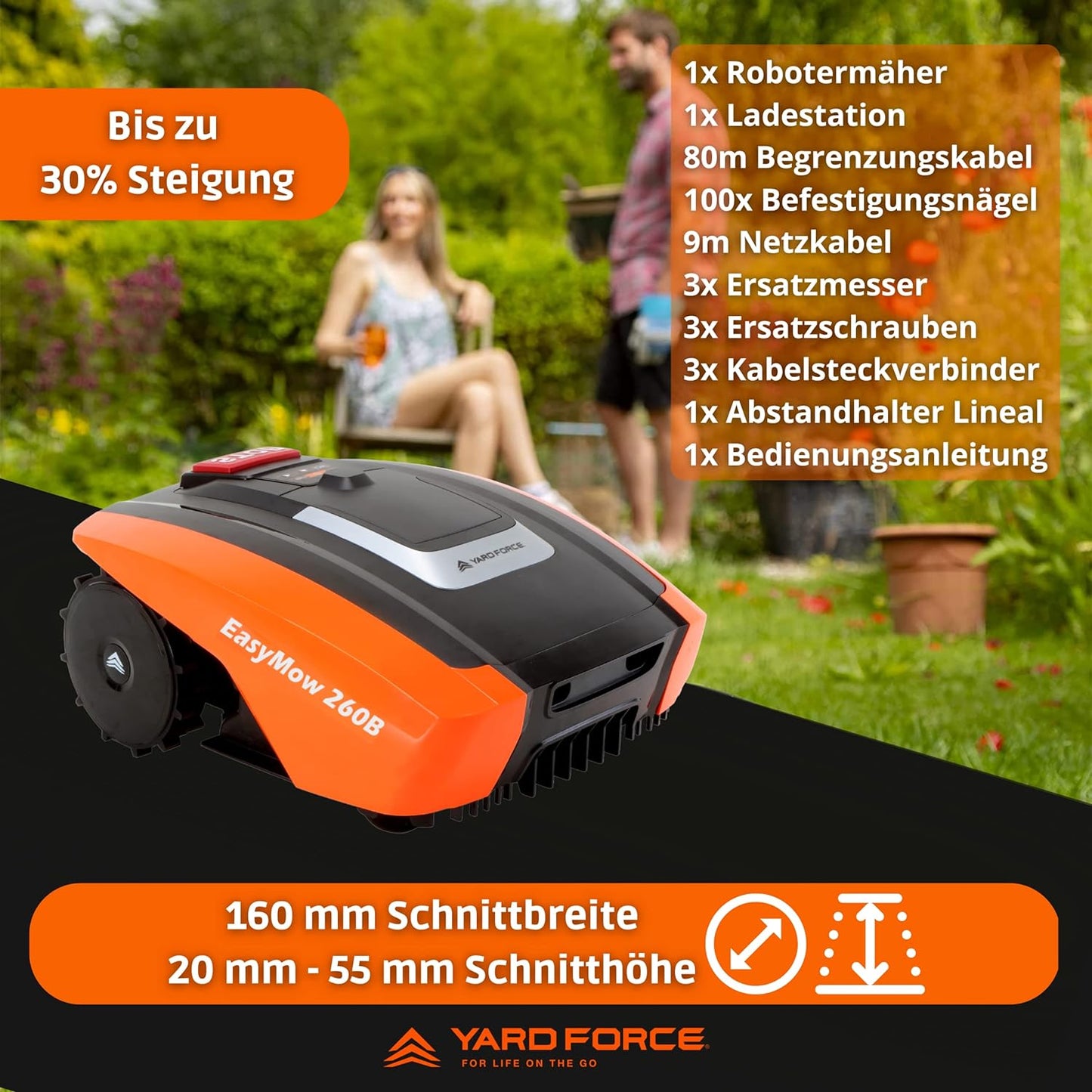 EasyMow 260B, 260 qm Bluetooth
