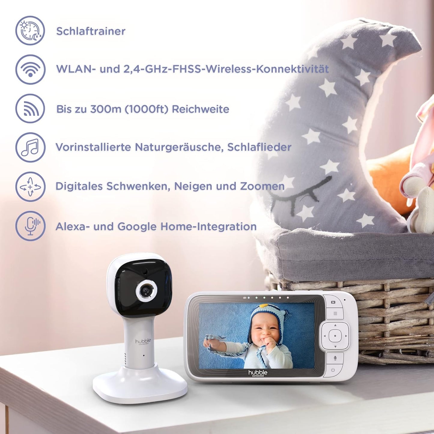 Baby Monitor mit Kamera und Smartphone-App, Pal SkyView