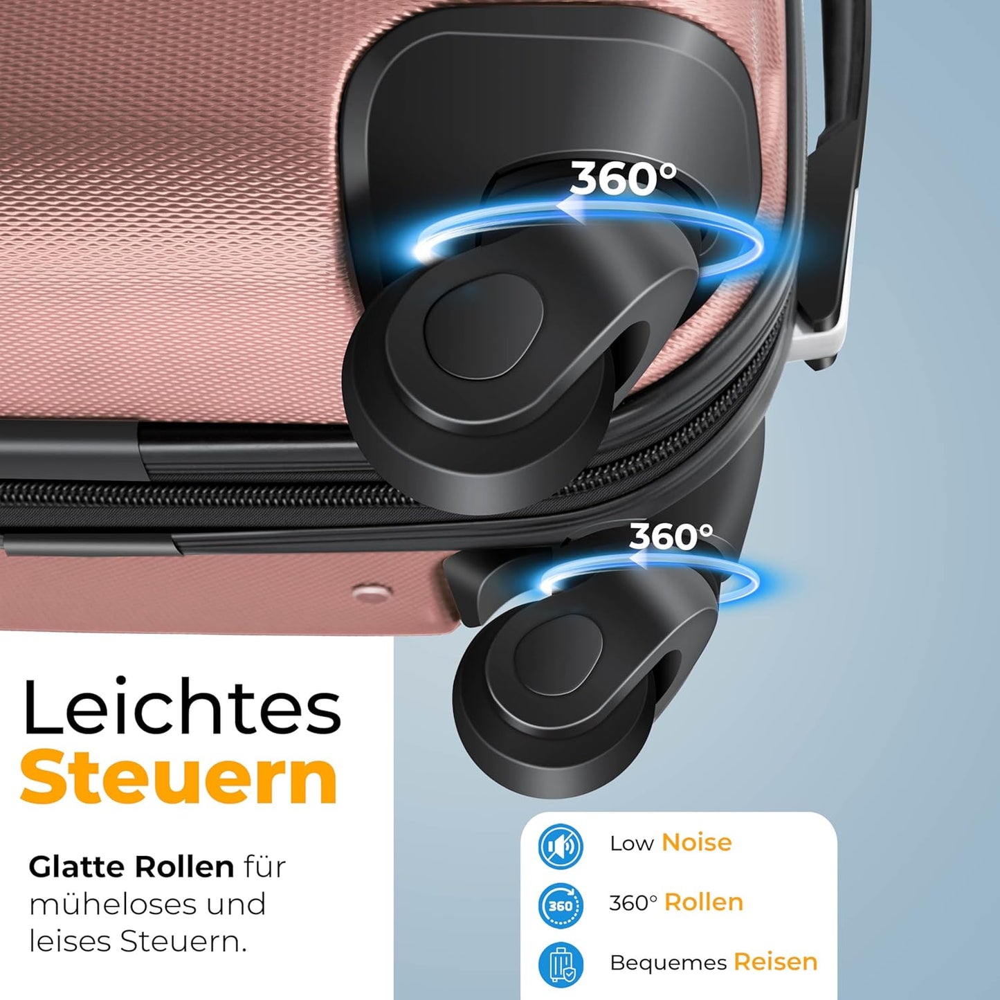 Reisekoffer mit Zahlenschloss (120L), 75cm – 120L Himbeerrosa