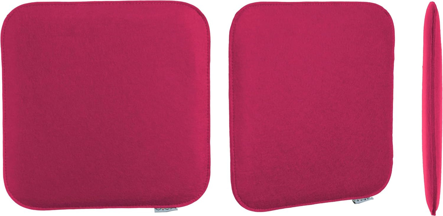 8er-Set Sitzkissen aus Filz, 8 Stück (1er Pack) Pink