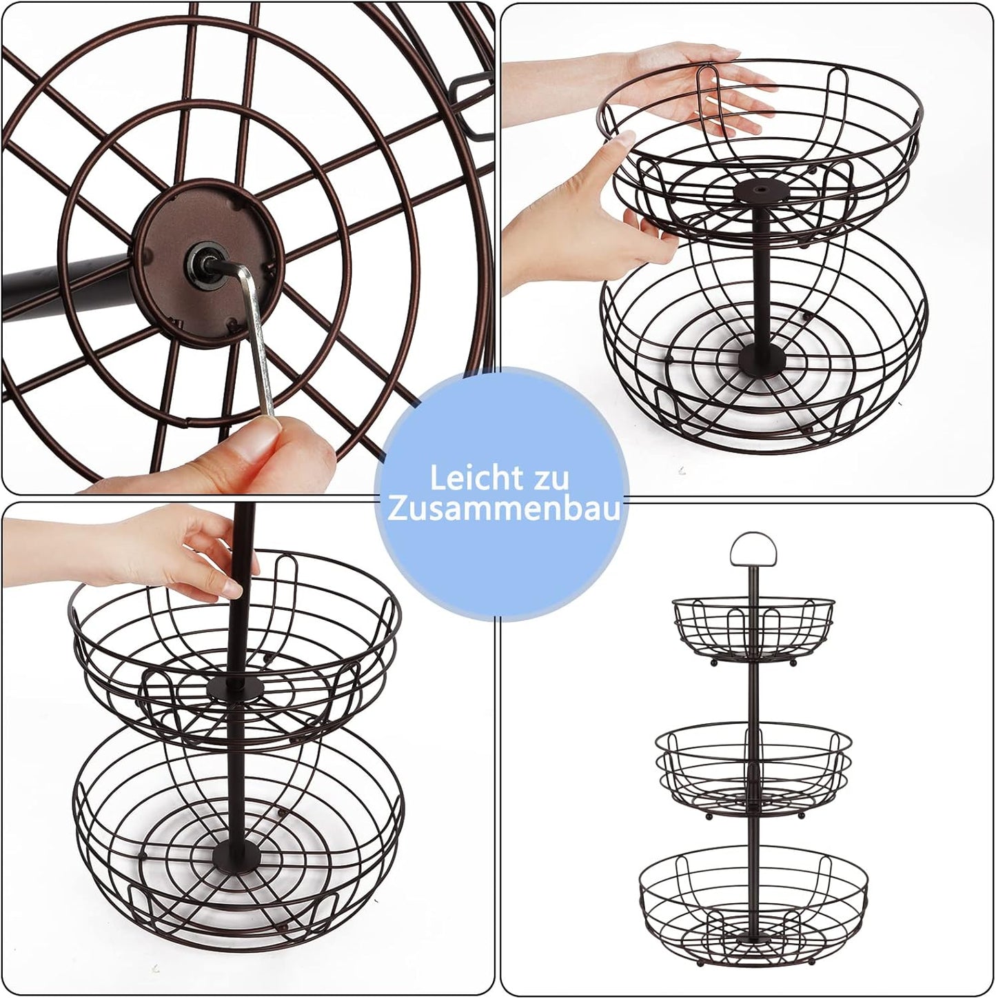 3-stöckiger Obstkorb