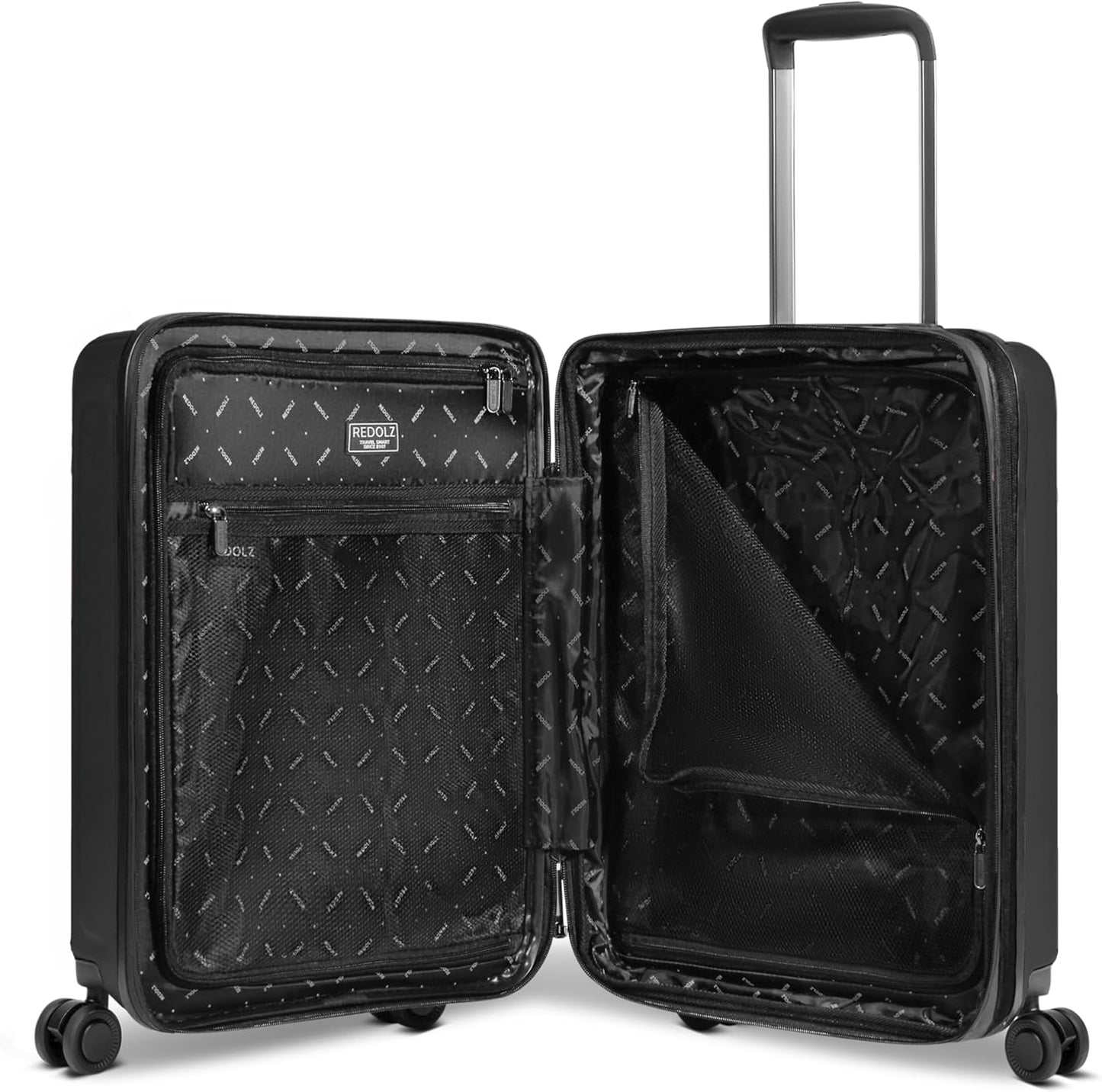 2er-Set Hartschalen Koffer mit Laptopfach, Black Metallic 2-SET Trolley+ Laptopfach & Trolley L+ erweiterbar