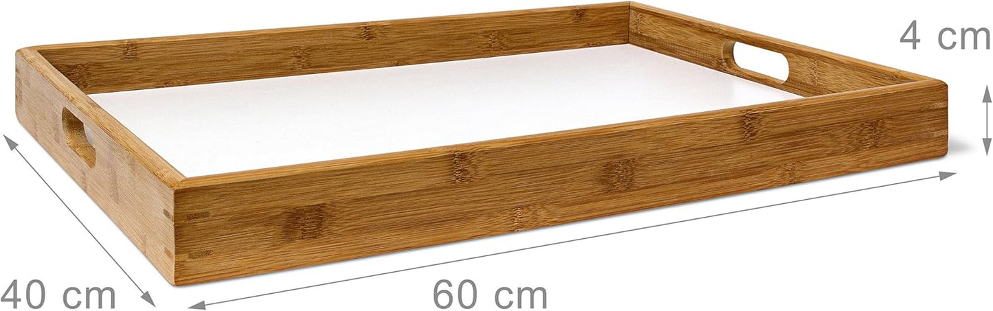 Klapptisch mit Tablett, Weiss