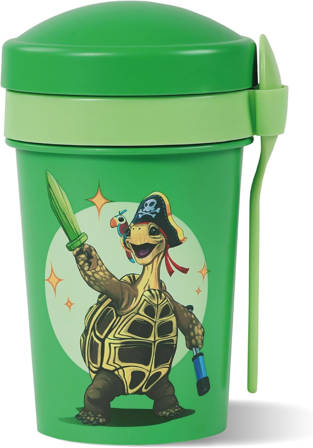Müslibecher To Go mit Löffel, Grün
