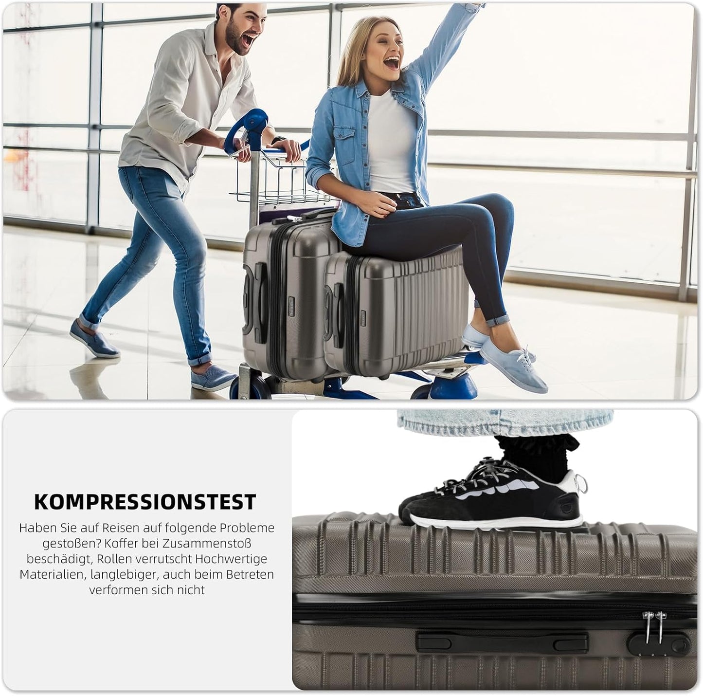 Hartschalen-Trolley (Handgepäck, Grösse M), Coffee M