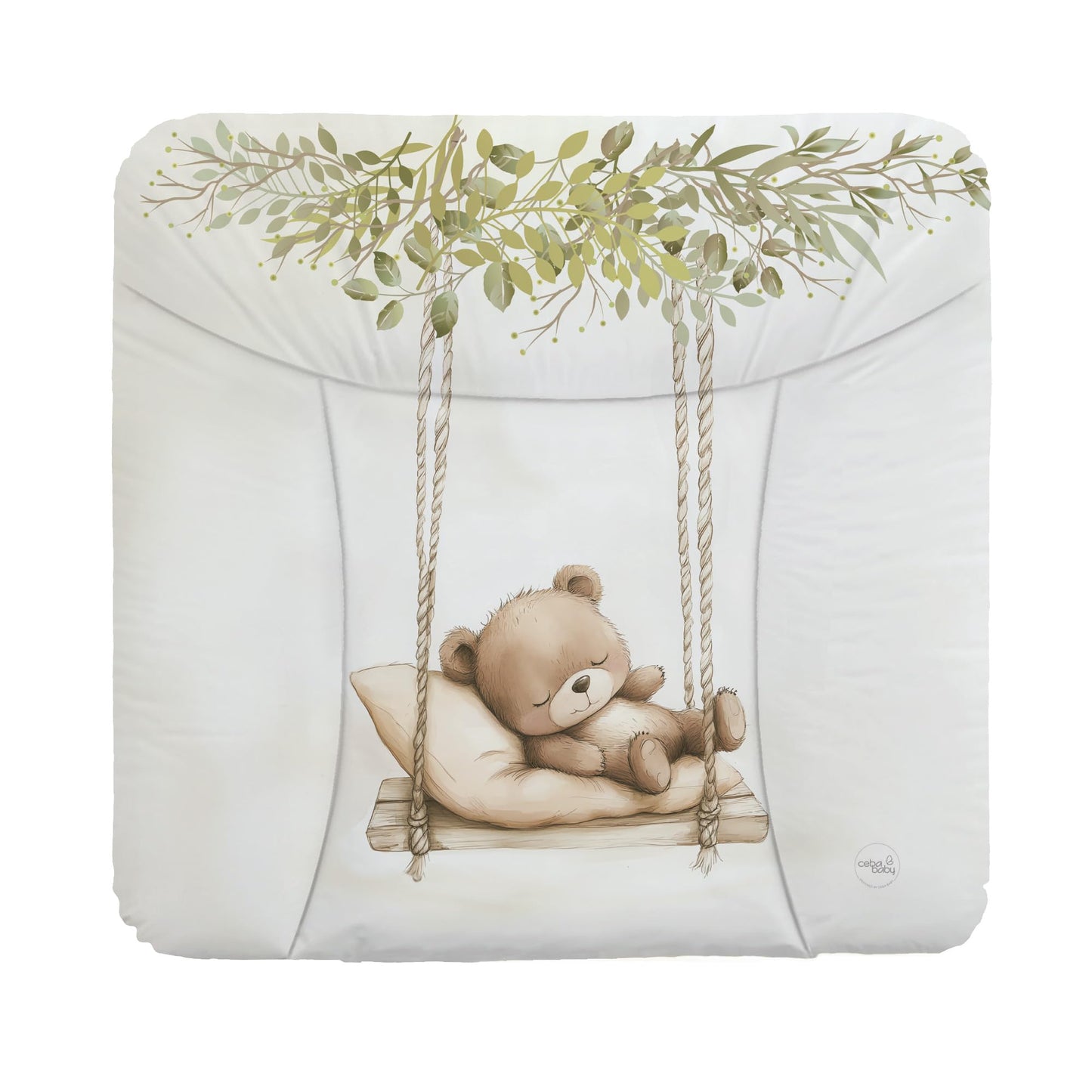 Weiche Wickelauflage, 72x75 cm (1er Pack) Bär auf Schaukel