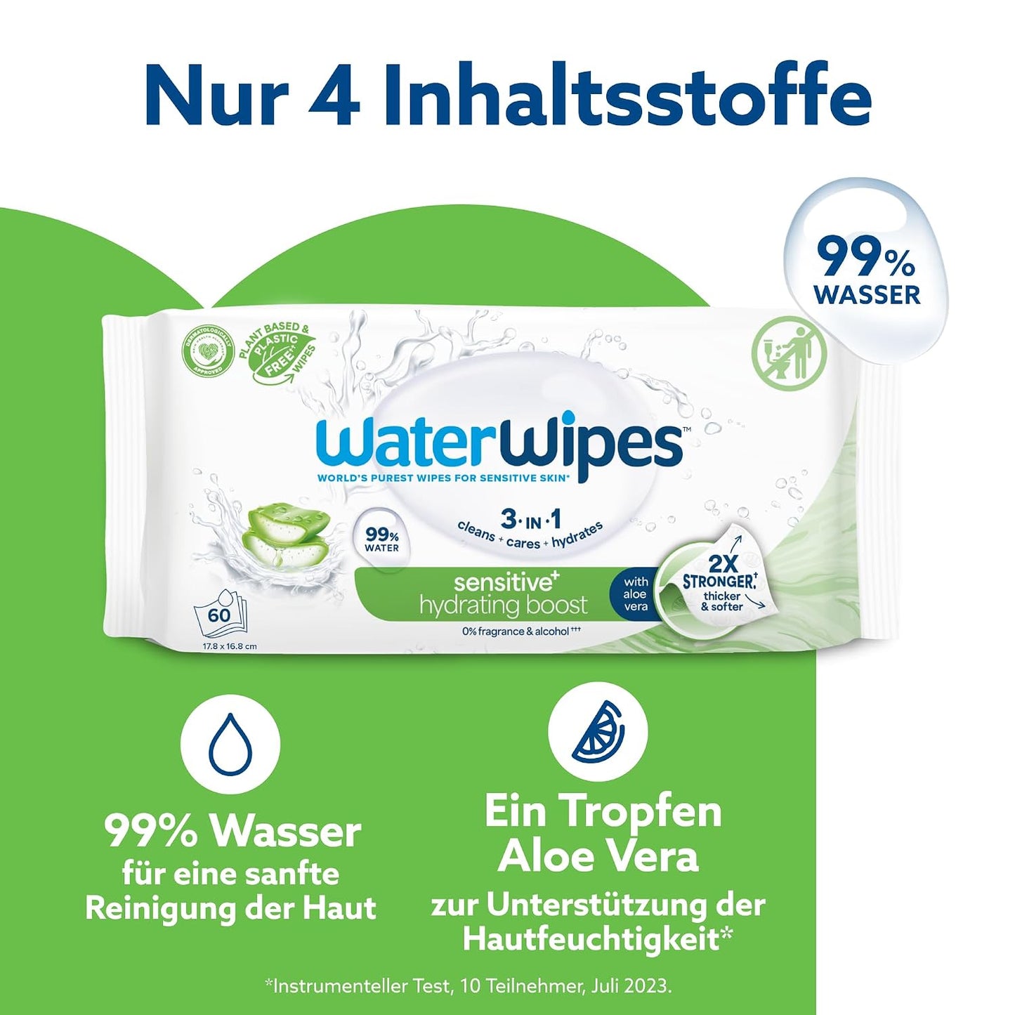 360 x Sensitive+ Hydrating Boost Feuchttücher, 360 stück (6er Pack)