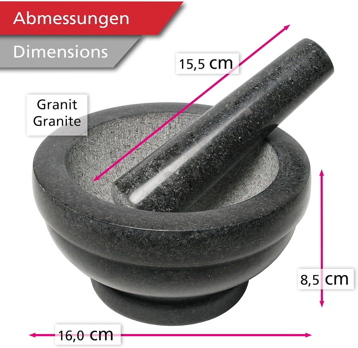 Granit Mörser & Stössel