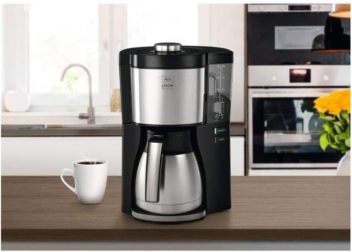 Look Therm Perfection Filterkaffeemaschine, Schwarz mit Thermkanne