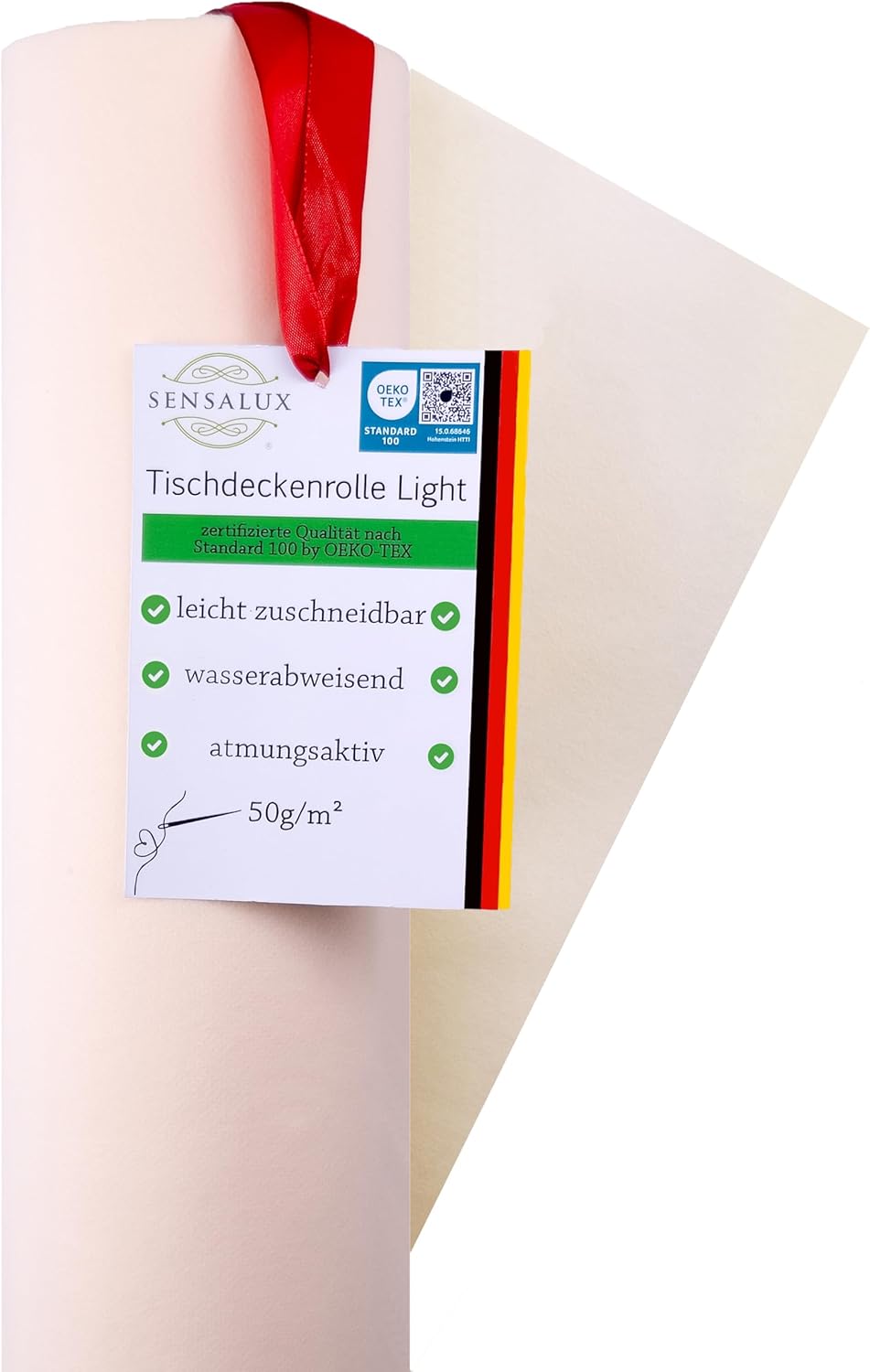 Zuschneidbare Tischdeckenrolle Light, Creme