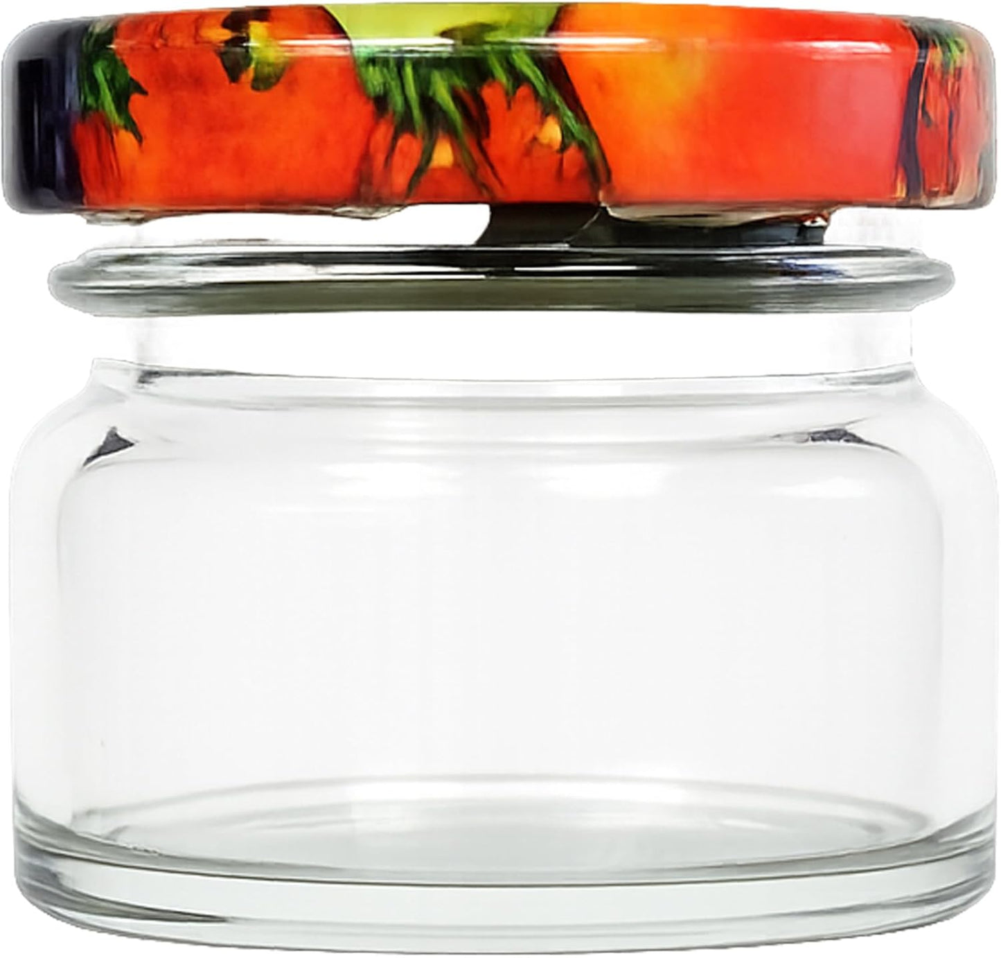 Mini Marmeladengläser-Set mit Schraubdeckel (12 Stück, 30 ml), Obst 30 ml 12