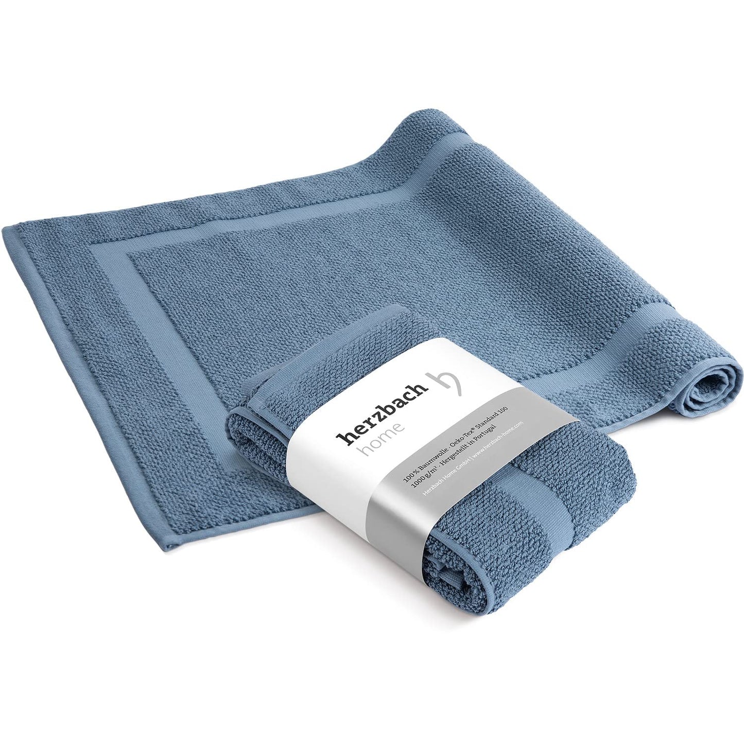 2er-Pack Badvorleger, 50 x 80 cm (Rechteckig) 2er Pack Blau